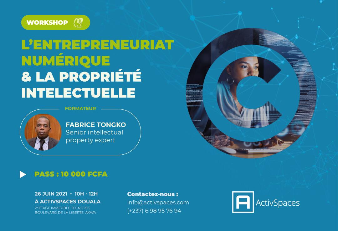 ActivSpaces's tweet image. Vous voulez créer votre entreprise ? Vous l’avez déjà fait mais vous craignez des litiges liés à votre marque ? 
Le 26 Juin 2021, 10h #ASMasterclass  propriété intellectuelle:
• Animateur: Fabrice TONGKO, expert OAPI.
•Pass: 10.000F
•Pré-enregistrement: epass.cm/ev/2713983613