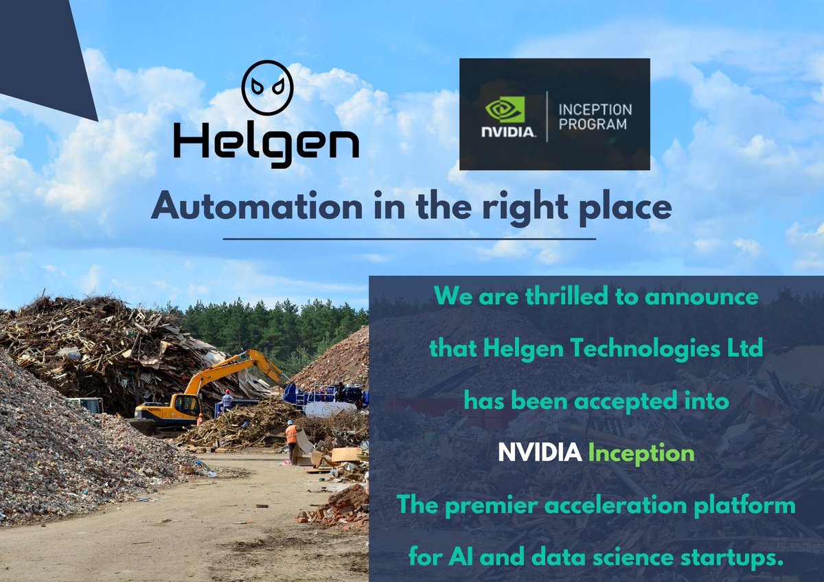 HelgenTech's tweet image. &quot;Congratulations on Your Acceptance into @nvidia  Inception! We are thrilled to welcome Helgen Technologies Ltd into NVIDIA Inception, the premier acceleration platform for AI and data science startups&quot; #ai #datascience #HelgenTech #accelerators #startups #traction #nvidia