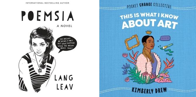 hersheylibrary's tweet photo. Week 8 of @audiobookSYNC, a free audiobook program for teens. The theme is Listening to Art. POEMSIA by Lang Leav | Read by Saskia Maarleveld is paired with THIS IS WHAT I KNOW ABOUT ART by Kimberly Drew | Read by Kimberly Drew. https://t.co/VZuFCmtwSN https://t.co/EezEicpQxH