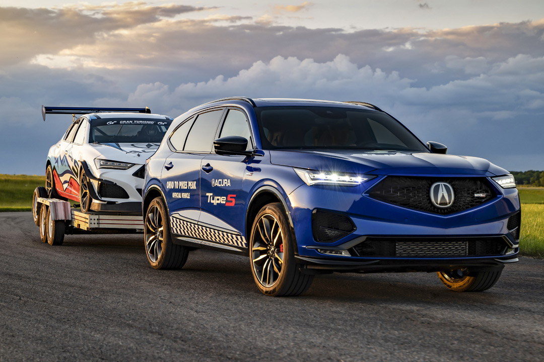 AcuraConnected's tweet photo. Here is your first look at the 2022 MDX Type S, as team Acura gets ready to compete at Pikes Peak!

https://t.co/3p82E8GqSB https://t.co/nSE5LPWc9I