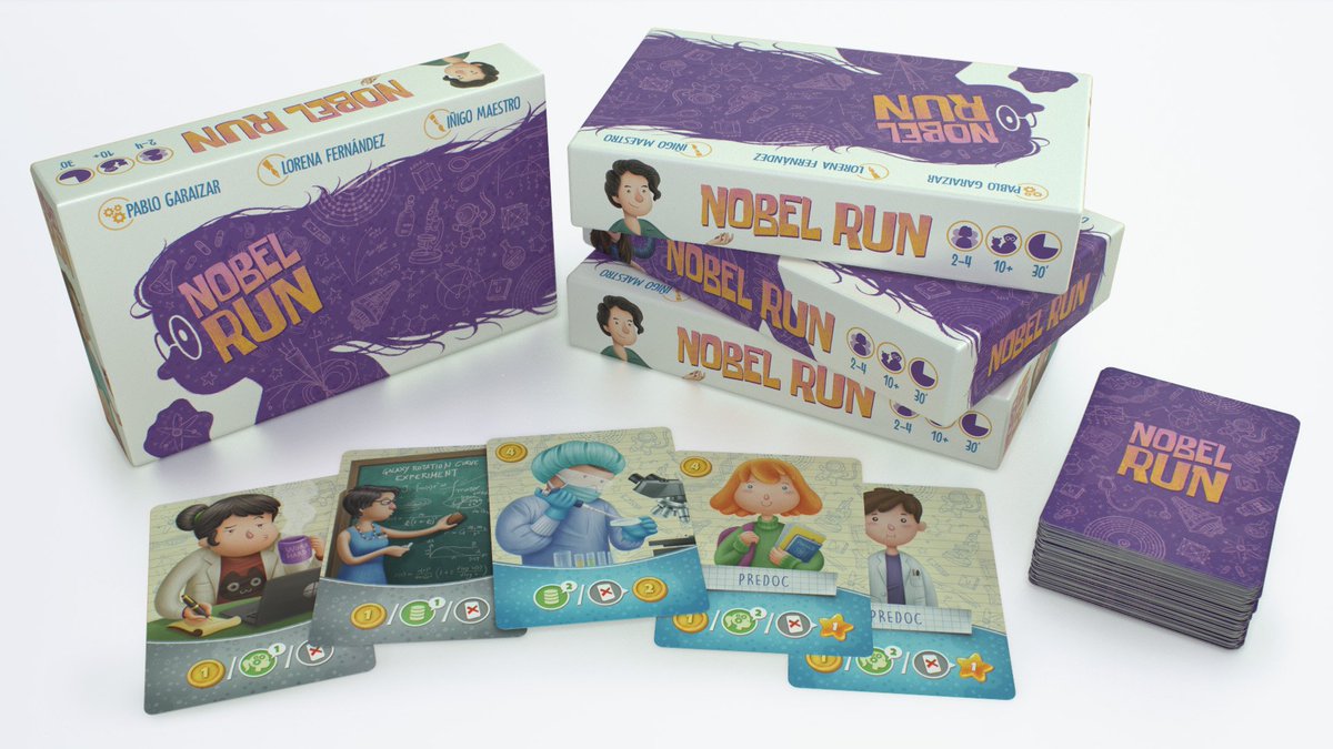 GaminGuardian1's tweet photo. ‘Nobel Run’, el deck building español sobre investigación y ciencia, ya está en Kickstarter https://t.co/ji3GH75vCY #NobleRun #Kickstarter #Juegosdemesa #Boardgames https://t.co/ouUce978Xg