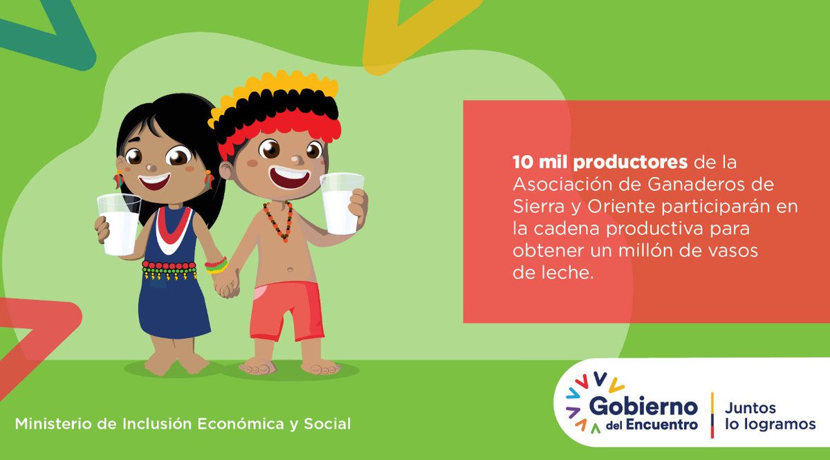 César Monge Ortega (@cesarmongeo) on Twitter photo La entrega de un millón de vasos de leche 🥛 beneficiará a 12 520 niñas y niños de casas de acogida a escala nacional y de centros de desarrollo infantil priorizados de <a href="/InclusionEc/">Inclusión Ecuador 🇪🇨</a>. ¡Juntos trabajamos por un #EcuadorSinHambre y saludable!
#JuntosLoLogramos La entrega de un millón de vasos de leche 🥛 beneficiará a 12 520 niñas y niños de casas de acogida a escala nacional y de centros de desarrollo infantil priorizados de <a href="/InclusionEc/">Inclusión Ecuador 🇪🇨</a>. ¡Juntos trabajamos por un #EcuadorSinHambre y saludable!
#JuntosLoLogramos