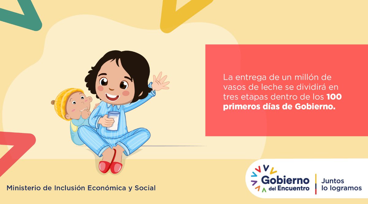 César Monge Ortega (@cesarmongeo) on Twitter photo Equipos técnicos del Ministerio de <a href="/InclusionEc/">Inclusión Ecuador 🇪🇨</a> garantizarán que la leche llegue a cada niña y niño 👧🏻👦🏻, además se brindarán consejerías a las familias para promover su consumo diario y socializar sus propiedades nutricionales 🥛 .
#EcuadorSinHambre
#JuntosLoLogramos 🇪🇨 Equipos técnicos del Ministerio de <a href="/InclusionEc/">Inclusión Ecuador 🇪🇨</a> garantizarán que la leche llegue a cada niña y niño 👧🏻👦🏻, además se brindarán consejerías a las familias para promover su consumo diario y socializar sus propiedades nutricionales 🥛 .
#EcuadorSinHambre
#JuntosLoLogramos 🇪🇨