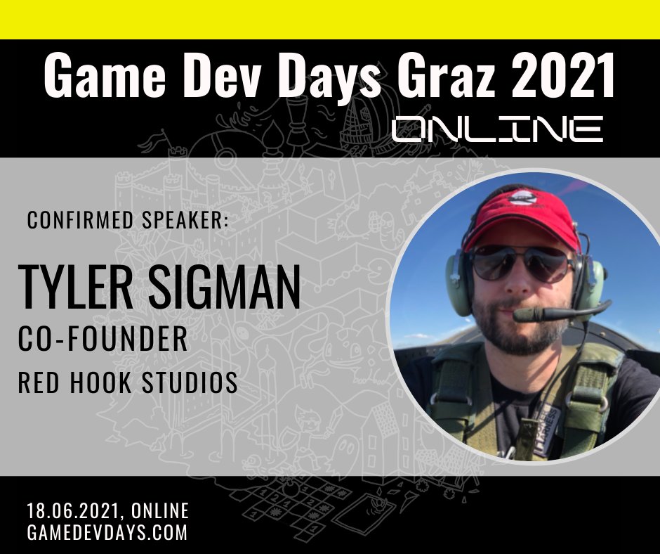 gamedevdays's tweet image. Meet our awesome speakers:
Tyler Sigman (@tylersigman, Game Design Director
@DarkestDungeon , Co-Founder @RedHookStudios) joins our speaker line-up!
Follow gamedevdays.com for details! (It's free!)
#gamedev #gddg21 #gamedevdays