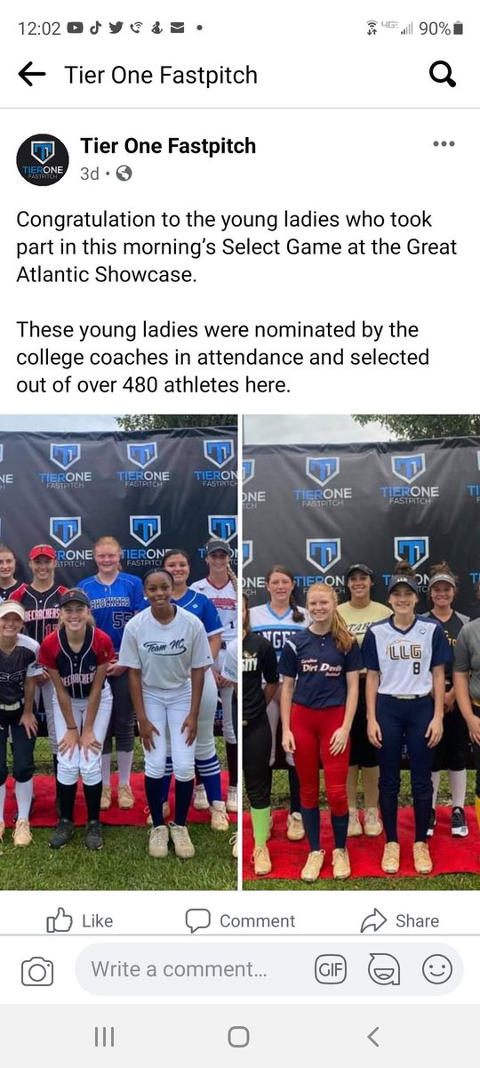 LeftyyJ's tweet photo. I was so grateful to be nominated to be in the all-star game at the Great Atlantic Showcase last weekend!
@EC_SFTBALL @Covenant_SB @Firecrackerbow1 @UWGSoftball @BerrySoftball @ErnieCole13 @FirecrackersGe1 https://t.co/TLkYAM1sGe