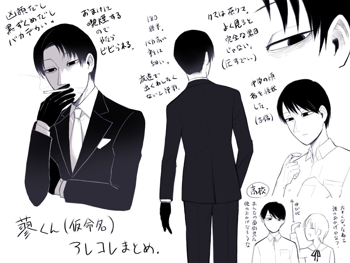 蓼くん(仮命名)の設定など……
#創作 