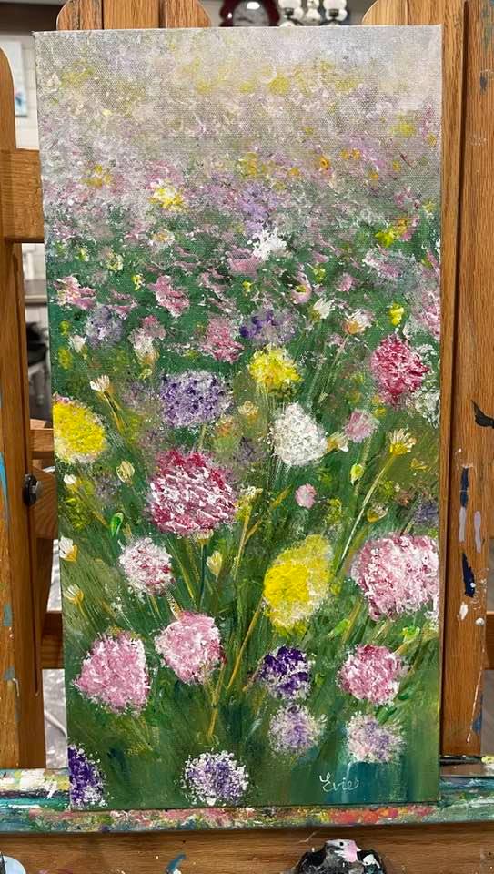 GlovertownC's tweet photo. My photo of Wildflowers @ Ken Diamond Memorial Park in Glovertown was recently painted on canvas by The very talented Evelyn Skidmore. Beautiful! I cannot wait to hang the print in my home. Check out her artwork https://t.co/WBjCwynv6G 
#Newfoundland #wildflowers 

-Kathy https://t.co/pHjnxrErGs