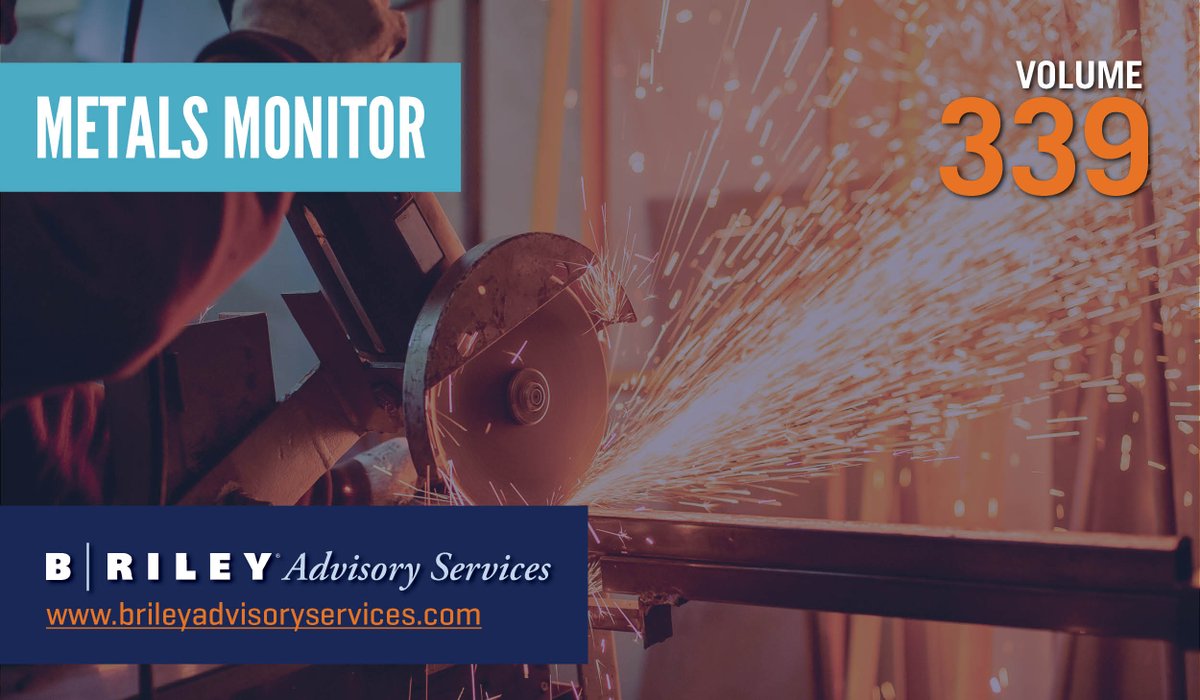 U.S. #steel prices have skyrocketed in recent months, setting new record highs for multiple weeks in a row. Most base #metals have also been on a hot streak, with the price rally led by #copper and #aluminum. Learn more in B. Riley's latest Metals Monitor. https://t.co/co10pZPPWQ https://t.co/Hau8W8FNLS