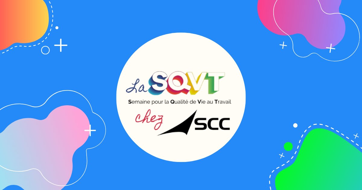 🟢 Cette semaine nous célébrons la Qualité de Vie au Travail en participant à la #SQVT2021 ! 📅
Toute la semaine et dans le cadre de sa démarche QVT, SCC  offre l'opportunité à ses collaborateurs de participer à des activités autour de la QVT.
#QVT #marqueemployeur
