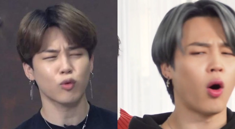 weejimin's tweet photo. jimin scrunching his eyes and pouting his lips when he whines😭 https://t.co/j8UjilfNtZ