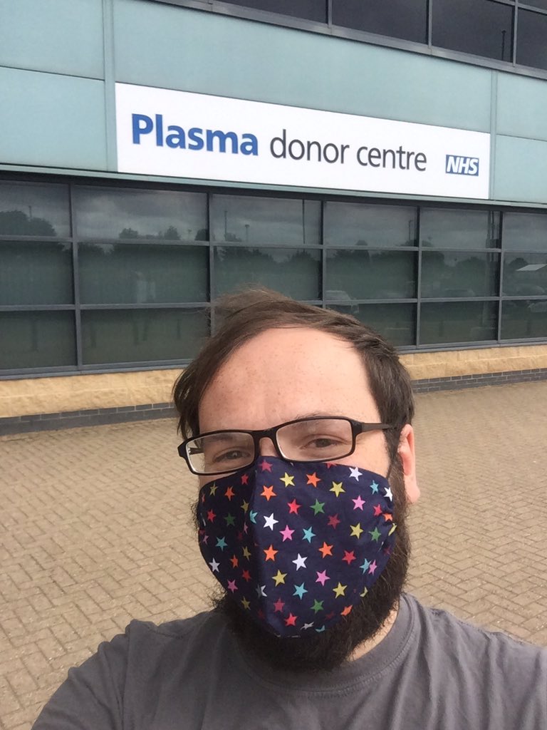 ThomasRhysEvans's tweet photo. Gave blood plasma for the first time today! It was safe, easy and Ayah and Lakshmi were fantastic - reassuring, funny and kind. I’d encourage all that can, to try! #GiveBlood #NHS #SeeYouInTwoWeeks! https://t.co/gVq2SF0uiR