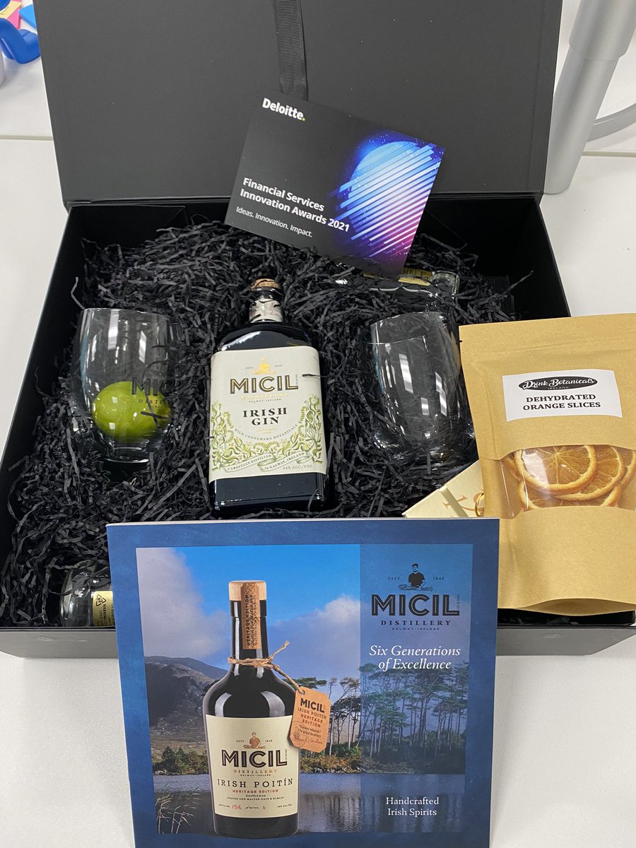 Thank you @DeloitteIreland for the #DeloitteFSIA shortlist prize! Great honour to make it to the Awards! We’ll enjoy it at our Friday afternoon office drinks!