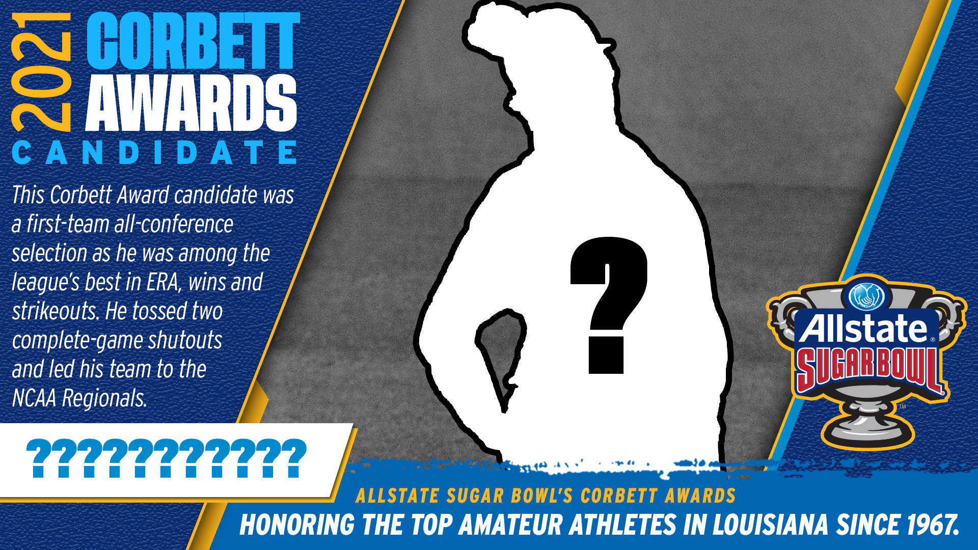 Allstate Sugar Bowl on Twitter "Today's Corbett Award candidate