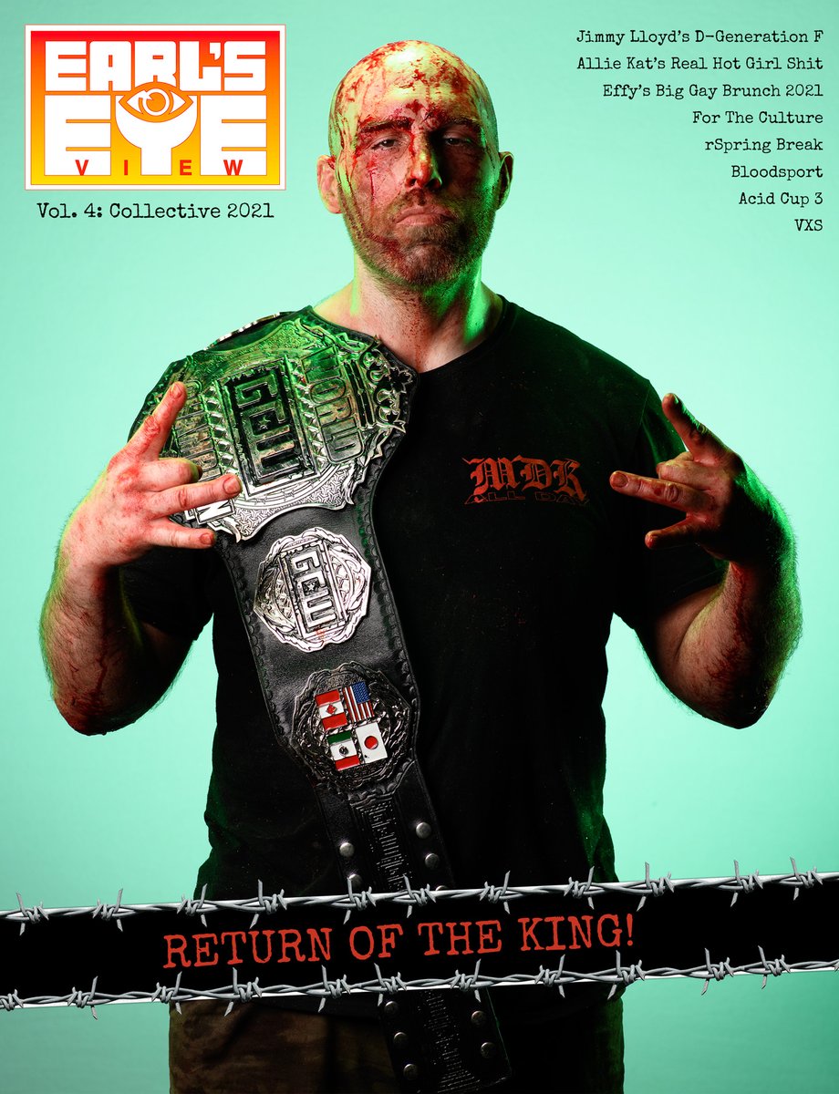 EarlWGardner's tweet image. The pre-sale for Earl's Eye View Vol. 4: Collective 2021 is now live. This 64 page photo magazine features portraits from tons of wrestlers from the @collective2020 shows. Orders should ship around July 5th. 

earlgardner.bigcartel.com