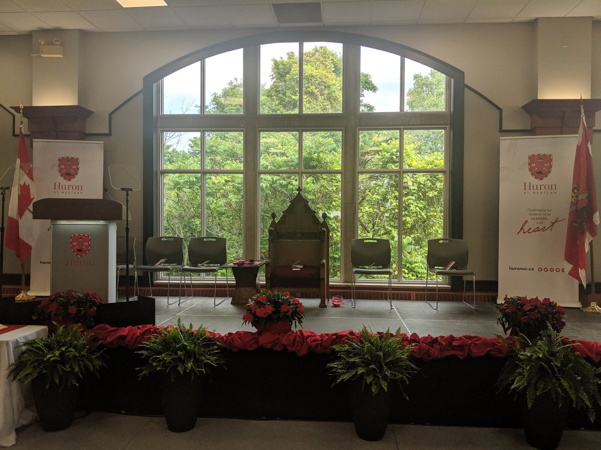 A photo from two years ago, The Kingsmill was all set up for convocation. Looking forward to virtually celebrating the class of 2021 this Saturday! @huronatwestern