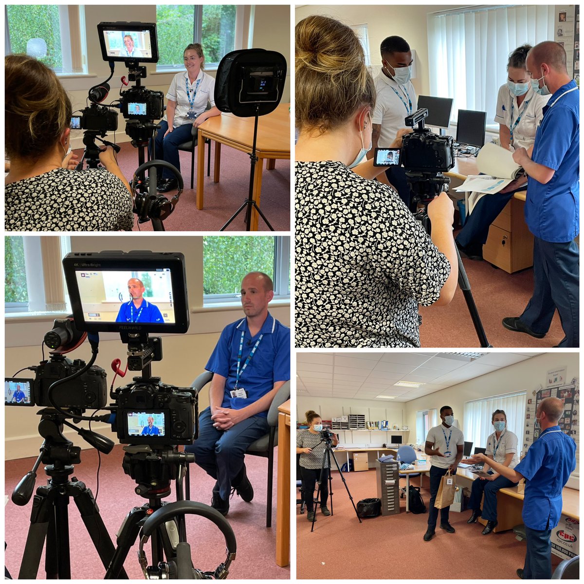 DCHStrust's tweet image. A successful day of filming for our #SupportingStudentSuccess campaign. Thank you to Warren, Carol, Hannah, Liam, Claire, Graham &amp;amp; Janine for stepping out of their comfort zones &amp;amp; getting infront of the camera to talk about the benefits that students bring to the workplace 🎥👍🏻