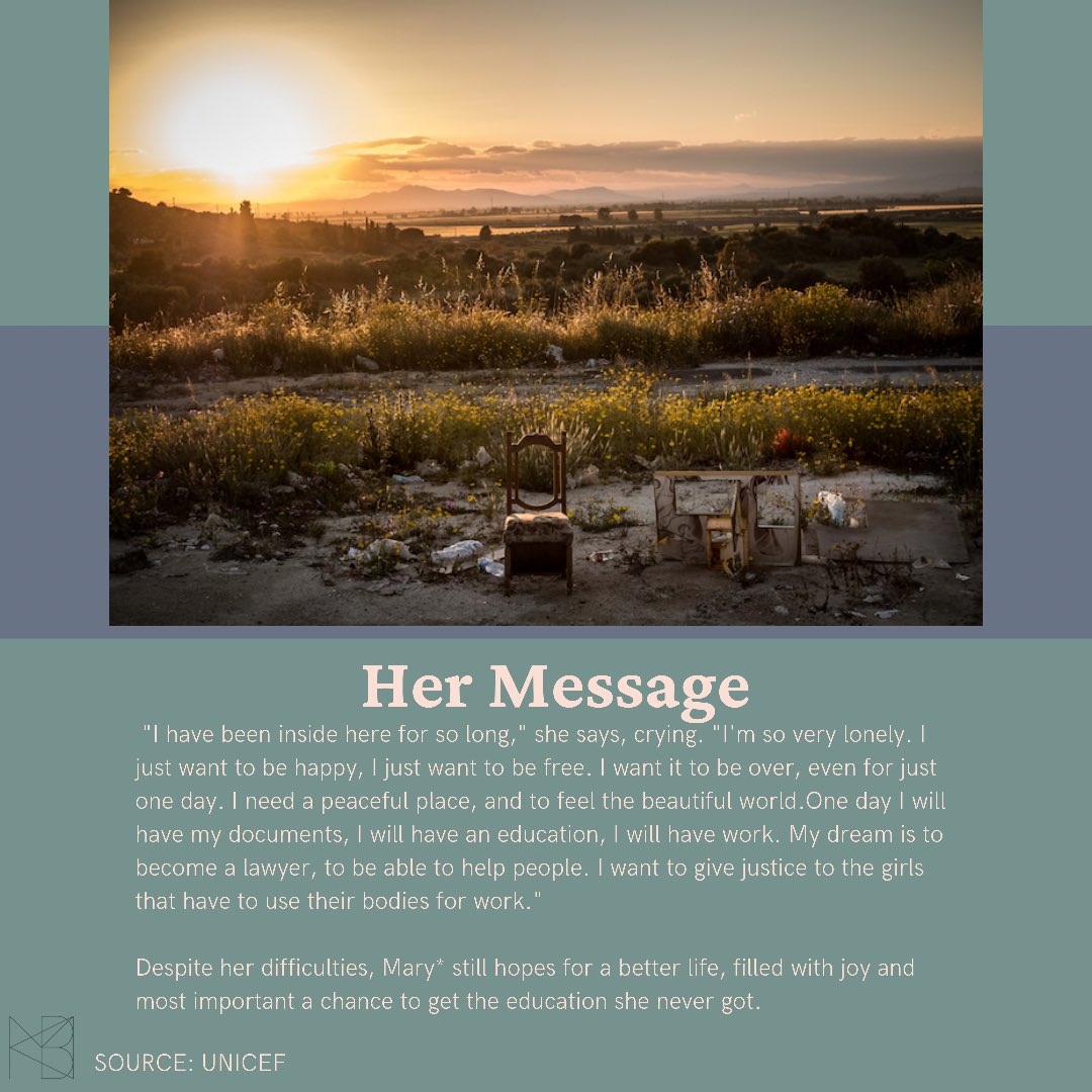ongmbk's tweet photo. Human trafficking is the use of force, fraud or coercion to obtain some type of labor or sex. There are million of girls like Mary* that are currently in this situation! If you know anyone in this situation, please contact any human trafficking hotline for help. https://t.co/q2u4MjYChD