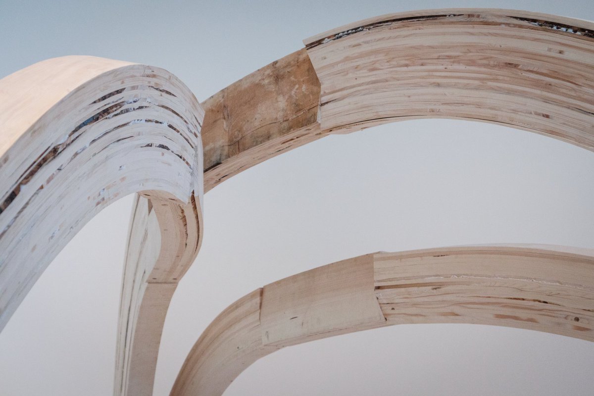 spilans's tweet image. The result of recent research at @CITAcph: Earlier this week we installed this in @bildmuseet  up in Umeå, Sweden for forthcoming the Architectures of Transition exhibition. RawLam develops methods of mapping material qualities against design performance demands.