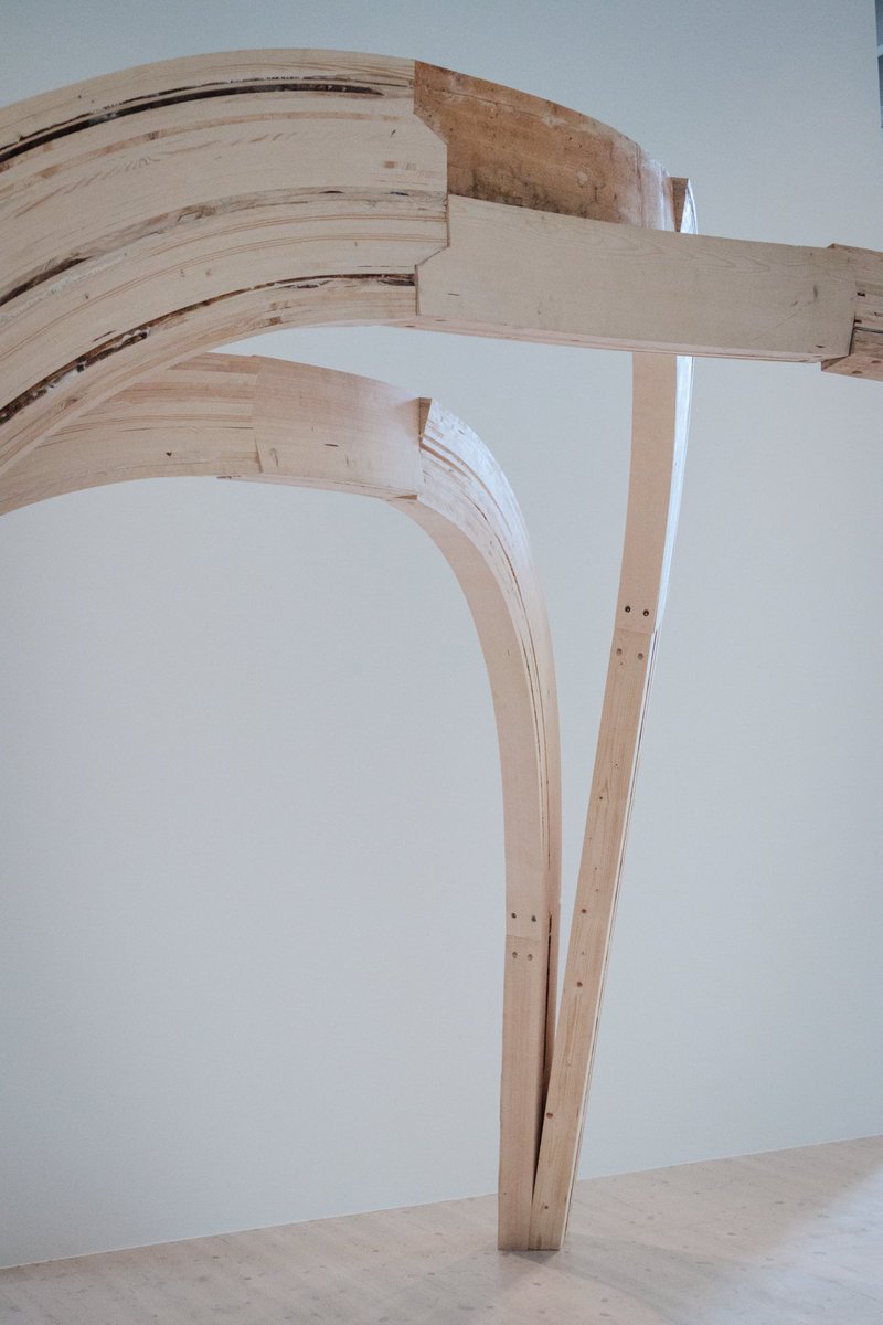 spilans's tweet image. The result of recent research at @CITAcph: Earlier this week we installed this in @bildmuseet  up in Umeå, Sweden for forthcoming the Architectures of Transition exhibition. RawLam develops methods of mapping material qualities against design performance demands.