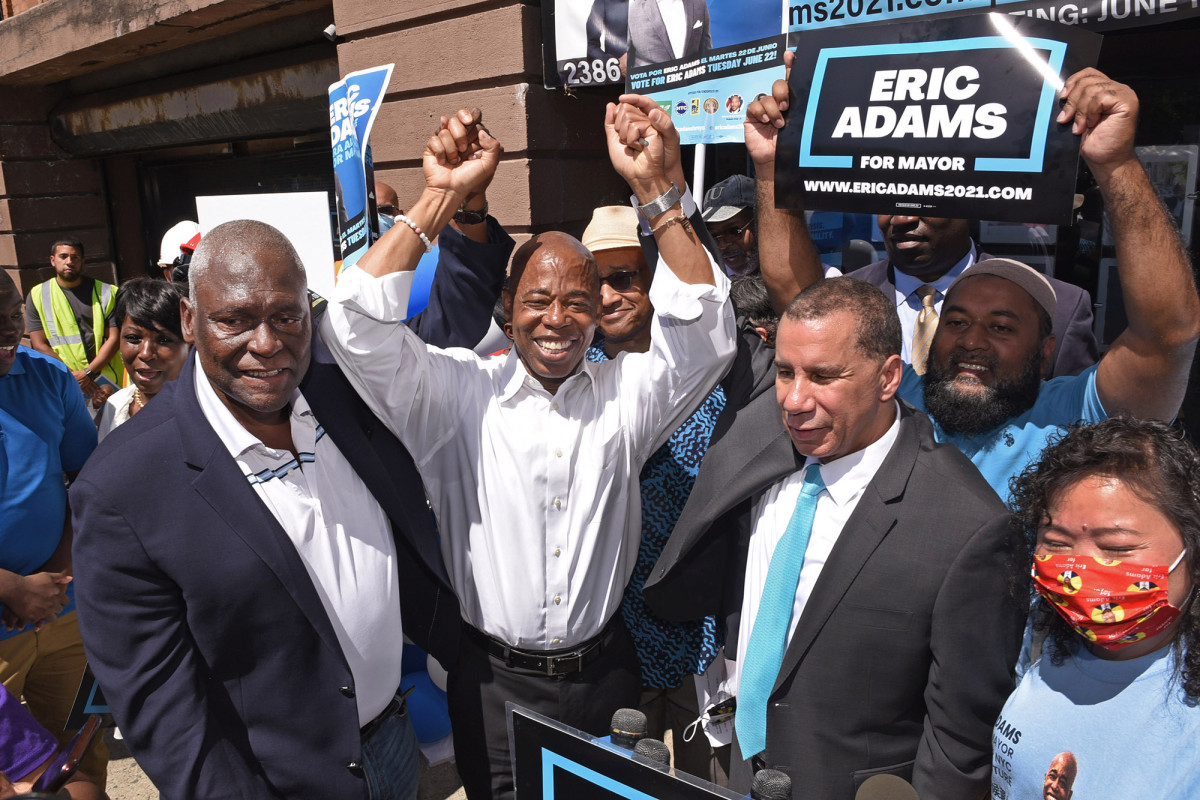 Gov. David Paterson, Keith Wright endorse mayoral frontrunner Eric Adams