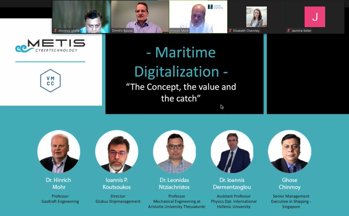 METIScybertech's tweet image. The @METIScybertech and @VMCClimate webinar is underway, and our panel of experts are discussing #data and #digitalization and its value to maritime economy, environment and society... #maritimedigitalization #shipping #maritime #MaritimeGameChangers #VesselPerformanceExcellence