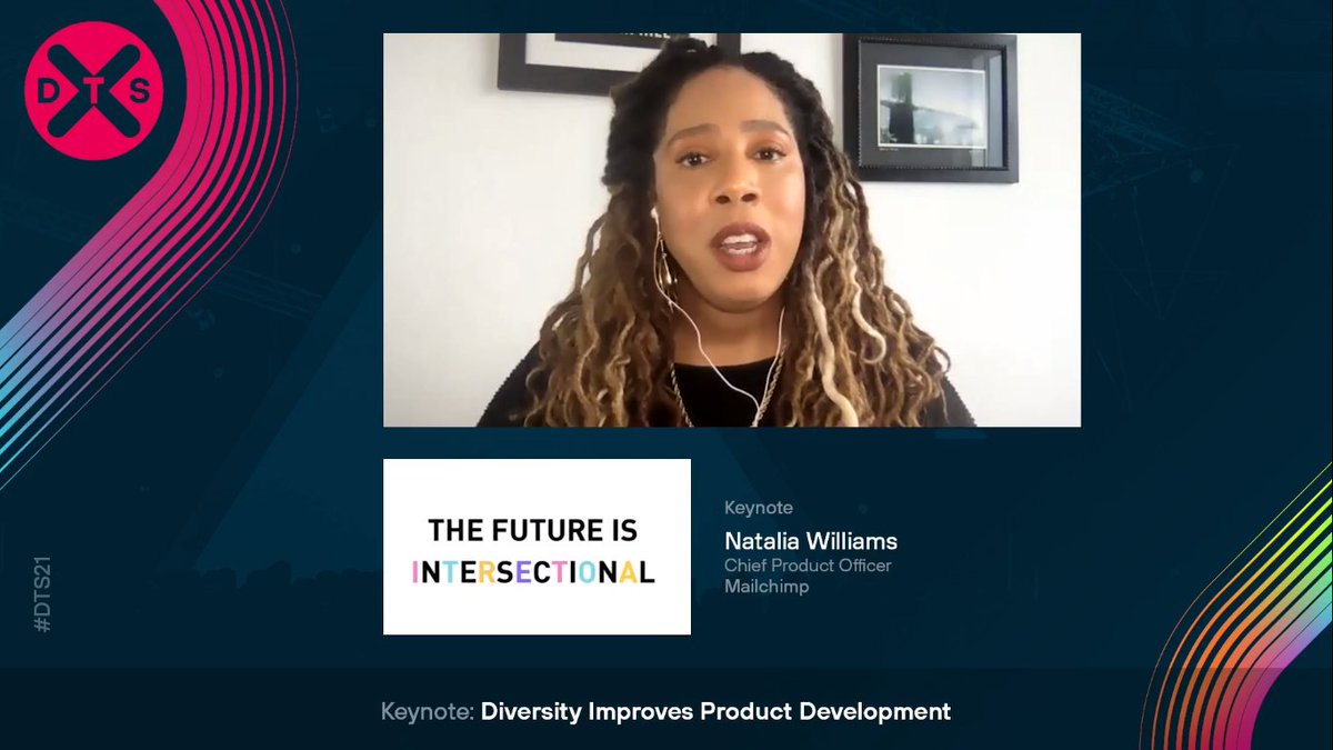 As a Chief Product Officer at <a href="/Mailchimp/">Intuit Mailchimp</a>, Natalia Williams knows how to create a good team 👏 "From a top line perspective, diverse teams actually produce innovative ideas 20% more than non-diverse teams" #DTS21