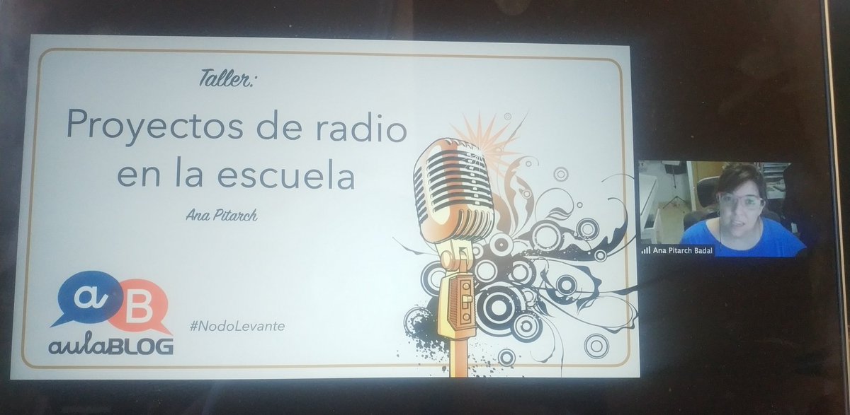 Empezamos el taller e radio con @EducaConMusica @aulablog #NodoLevante #Aulablog