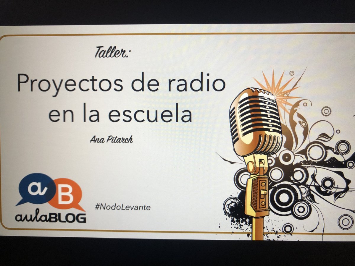 Ya estamos aprendiendo sobre proyectos de radio en la escuela. #NodoLevante