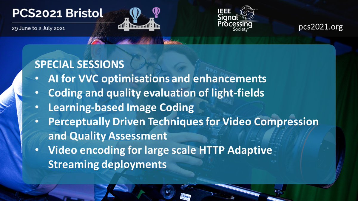 This year's PCS has an excellent array of special sessions covering some really hot topics. Register for free bit.ly/34aWFWB and bookmark which sessions interest you bit.ly/3wC7ugD #videocoding