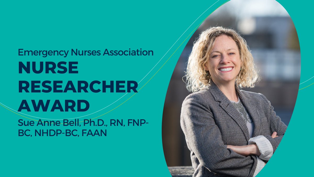 UMichNursing's tweet photo. #UMichNursing's Dr. Sue Anne Bell recently received the 2021 @ENAorg Nurse Researcher Award. Her innovative work on the health effects of disasters and public health emergencies are impacting emergency nursing and health care policies nationally: https://t.co/03wZnuW3Z8. https://t.co/uh99nLPuYW