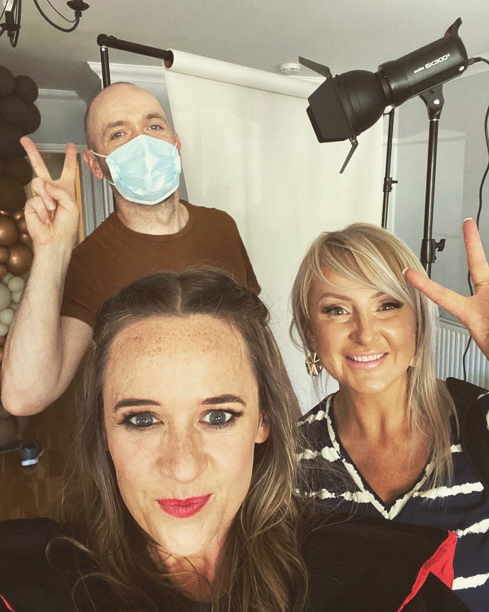 Thank you to the most patient photographer in the world #JoeCallion for helping us with our new headshots ... we spent 99% of the time dancing , telling jokes and trying on a million dresses... and taking selfie’s 📸📸@brandbossj #PRPam
