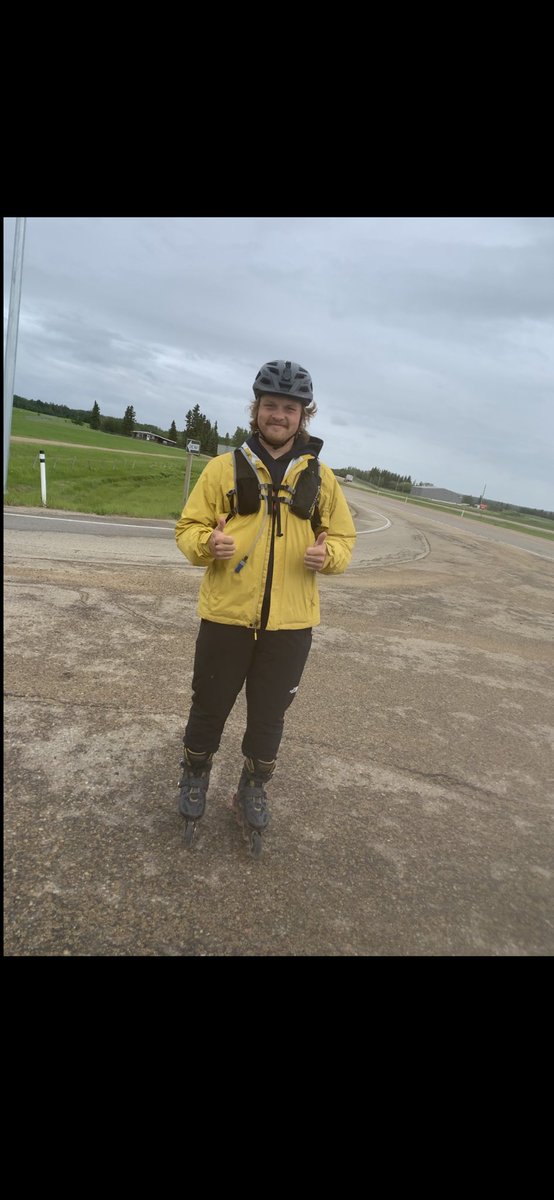 x-The Avro Arrow 🇨🇦 (@yegbanya) on Twitter photo Met this young man named Zach this morning just East of Edmonton. He’s blading across Canada raising awareness for Bees. Started in Whistler on May 25th.
You’re over the mountains now and downhill to the Atlantic! Safe journey Zach!!!
<a href="/bladingforbees/">BladingforBees</a>
bladingforbees.com Met this young man named Zach this morning just East of Edmonton. He’s blading across Canada raising awareness for Bees. Started in Whistler on May 25th.
You’re over the mountains now and downhill to the Atlantic! Safe journey Zach!!!
<a href="/bladingforbees/">BladingforBees</a>
bladingforbees.com
