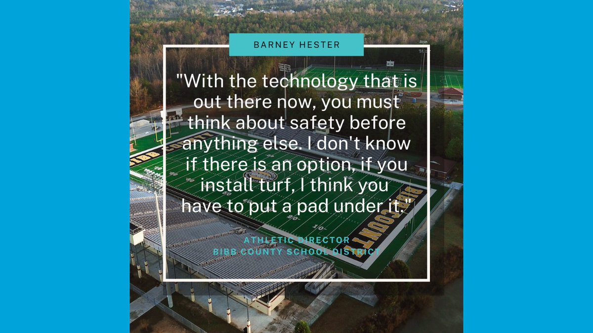 TeamBrockUSA's tweet photo. #TestimonialThursday - What are people saying about Brock!?! 👀👂
@BibbSchools @BibbAthletics

#thebrockway #turf #sportsturf #artificialturf #sportshistory #sportsnews #sports #brockusa #sportsperformance #safety #consistency #innovation #shockpad #infill #BrockFILL https://t.co/8QmaZrfJOd