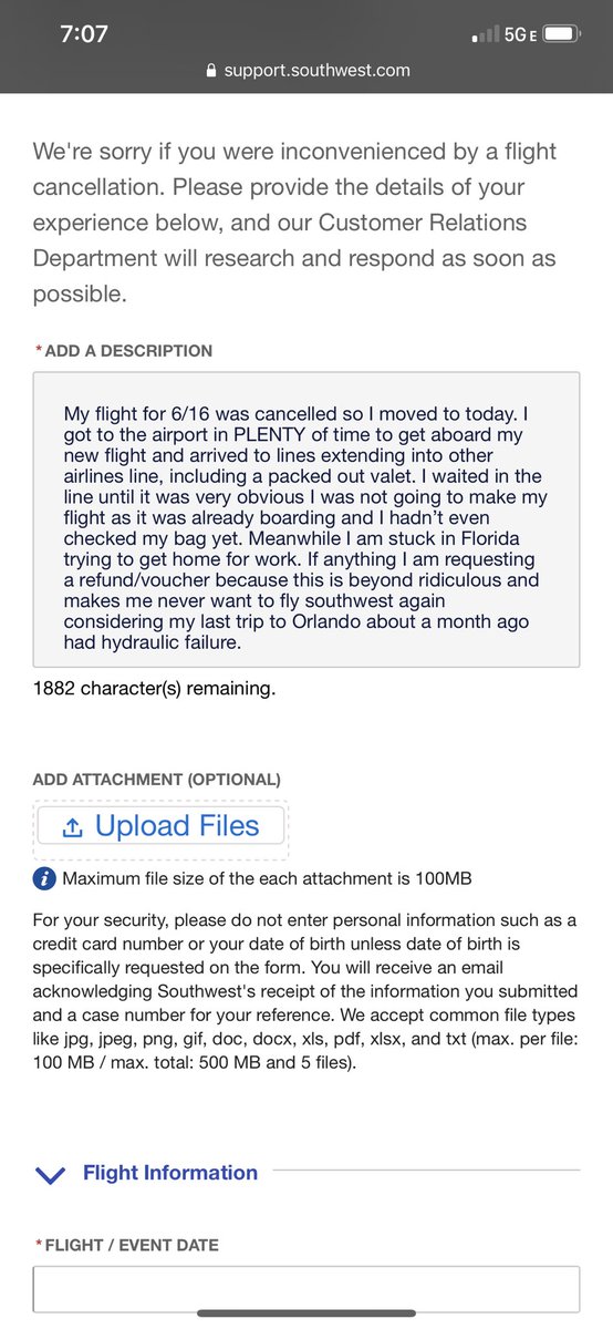 saraemason's tweet photo. @SouthwestAir please help. I was just disconnected after waiting almost 4 hours. when there is no customer service agent available who am I suppose to inform my flight needs to be cancelled? I’m now marked as a no show and just need some assistance. https://t.co/caHFPSCmaD