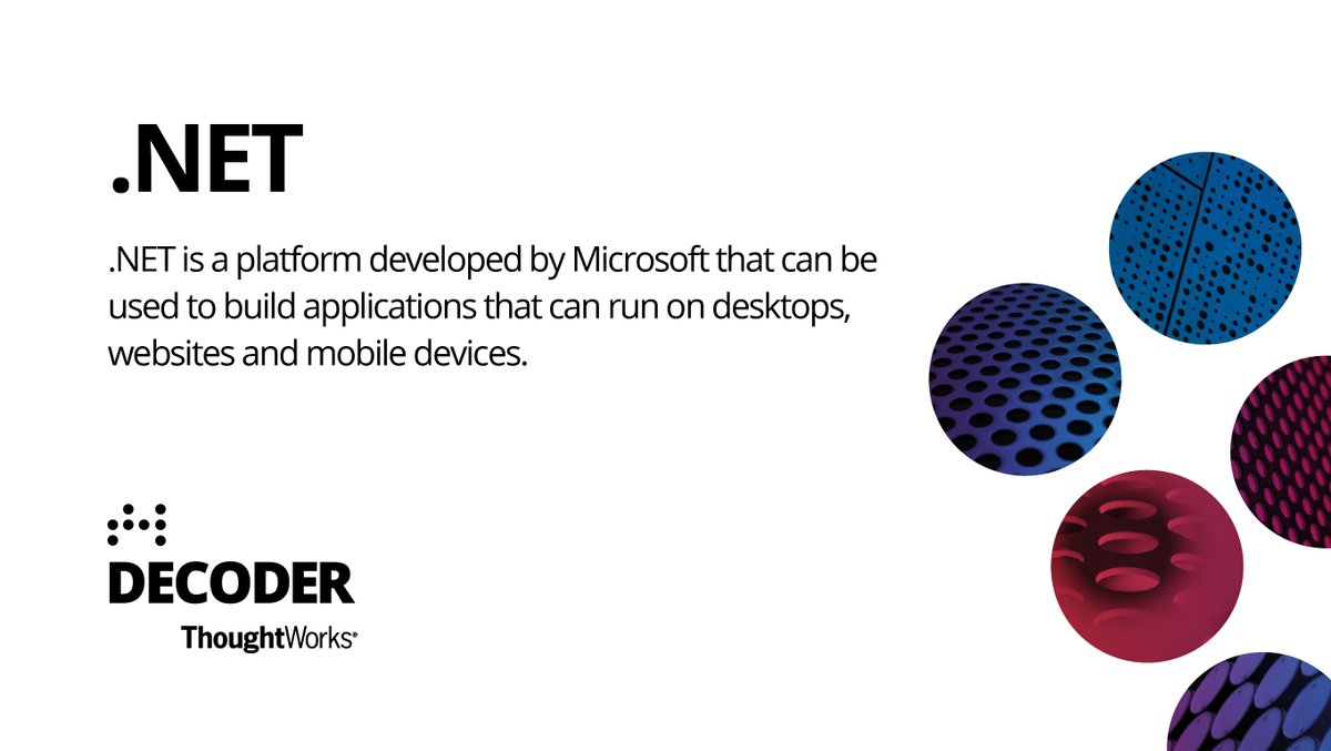 thoughtworks's tweet image. Check out our tech of the day! Decoder explains tech in language that the business exec understands #TWDecoder. Explore it here: thght.works/3vzuYBO