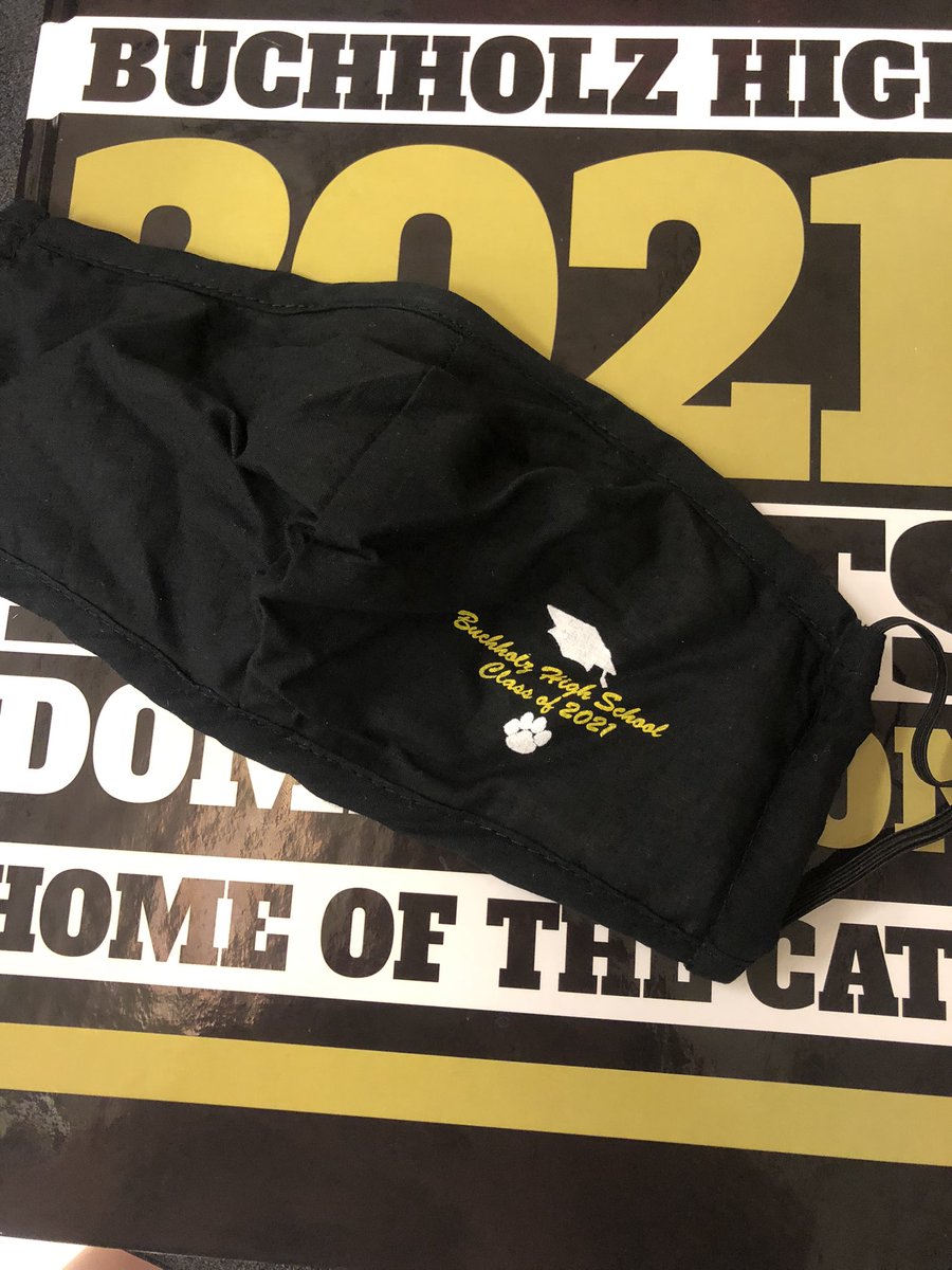 2021 Seniors! 💚 Tomorrow you will be receiving these cute face masks to wear at graduation!!