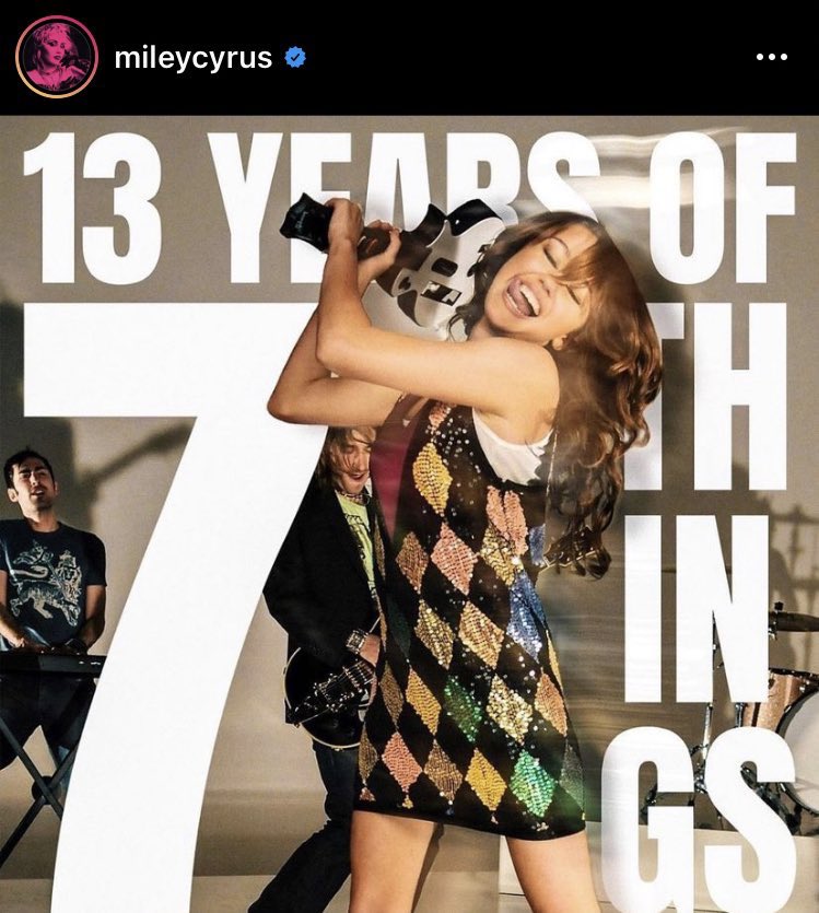 TheAffinityMag's tweet photo. Miley Cyrus celebrates 13 years of her hit single ‘7 Things,’ tags Nick Jonas in a picture from THAT iconic scene. 👑 https://t.co/cp8AKzsSp7