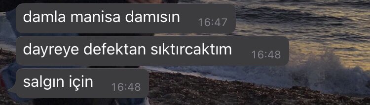 her karşılaştığım:damla manisa nasıl  memnun musun insanları nasıl falan filan 
o sırada ev sahibi:
genel eğitim seviyesi ve duyarlılık:
salgın: