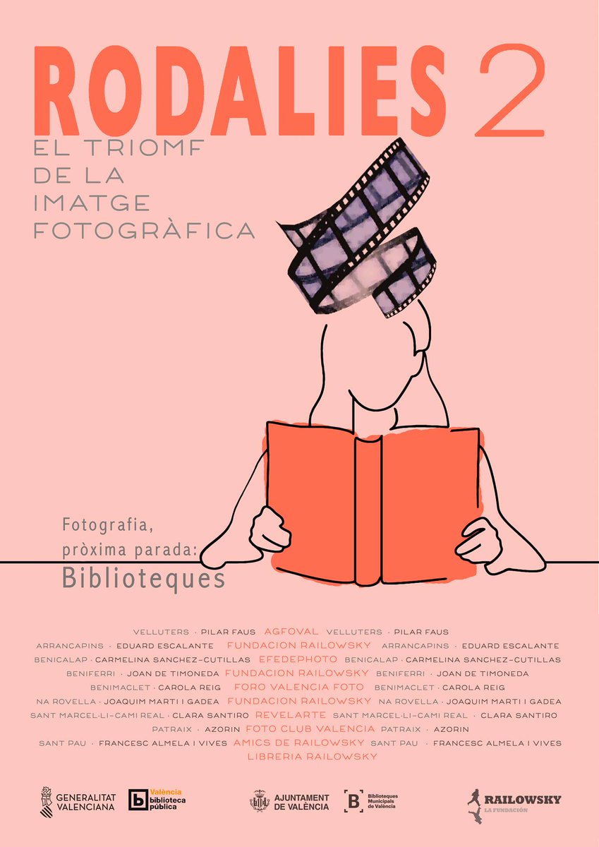 Hoy hemos presentado el proyecto "RODALIES 2" una serie de exposiciones realizadas en Bibliotecas Públicas de Valencia que conectan al mundo de la fotografía con el mundo de los libros. Las exposiciones se pueden visitar a partir del lunes 21 de junio en horario de mañanas.