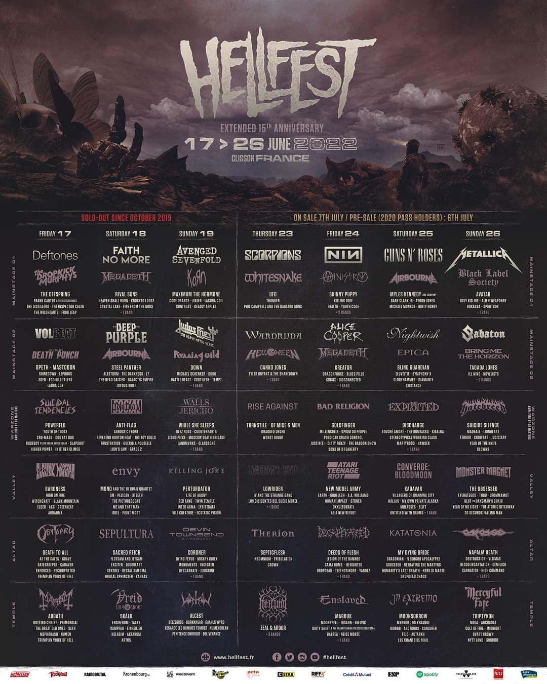 Metal Till Death on Twitter: &quot;Hellfest 2022 açıklandı. Festivalde 350 grup sahne alacak. https://t.co/LXNWQBNMrk&quot; / Twitter