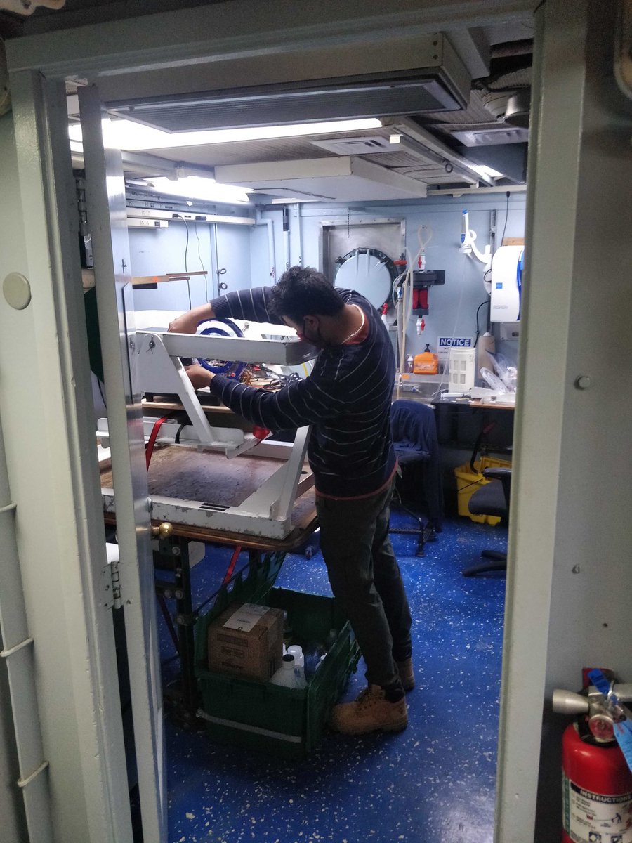 PrakashLab's tweet photo. After almost two years of waiting; #GravityMachine is back at sea! Incredibly excited for two new postdocs in lab - Rahul @MelanieHanneb & senior grad student @Eliott_Flaum to be on RV Endeavor. https://t.co/hLoPHF9ARc Part of NSF convergence collaboration with Kay, @bvanmooy.. https://t.co/TyJdBCsmDC