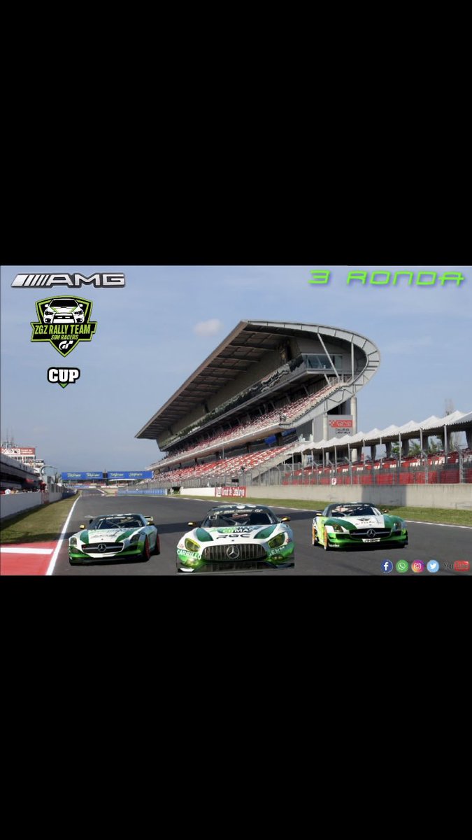 El campeonato <a href="/ZGZRallyTeam/">ZGZ RALLY TEAM Simracers</a> AMG cup. No toca viajar, nos vamos al circuito de Barcelona. Donde se enfrentan 14 equipos sábado sala bronce gr4. Domingo sala plata. Sala oro. Y te lo vas a perder donde en Zgz rally team YouTube 😎😎