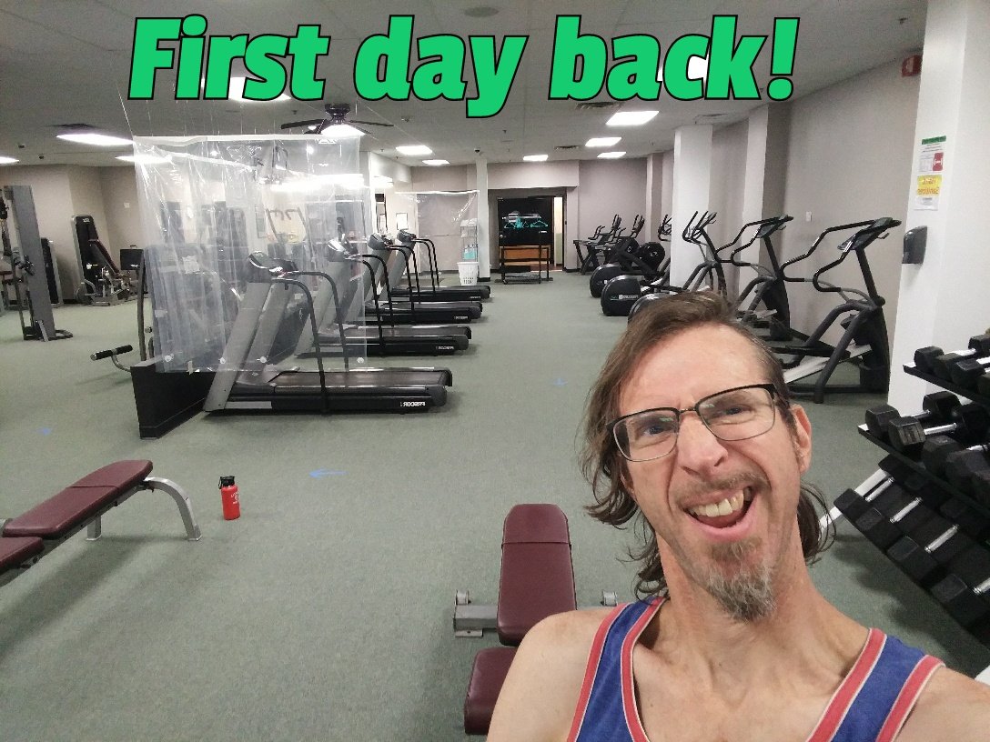 PapaMuseMusic's tweet photo. Back to the gym first time post pandemic!
1 foot in front of the other...
Finger Lakes Fitness Center
#workoutmotivation #Ithaca #fightinggravity https://t.co/UHmdt4KqH1