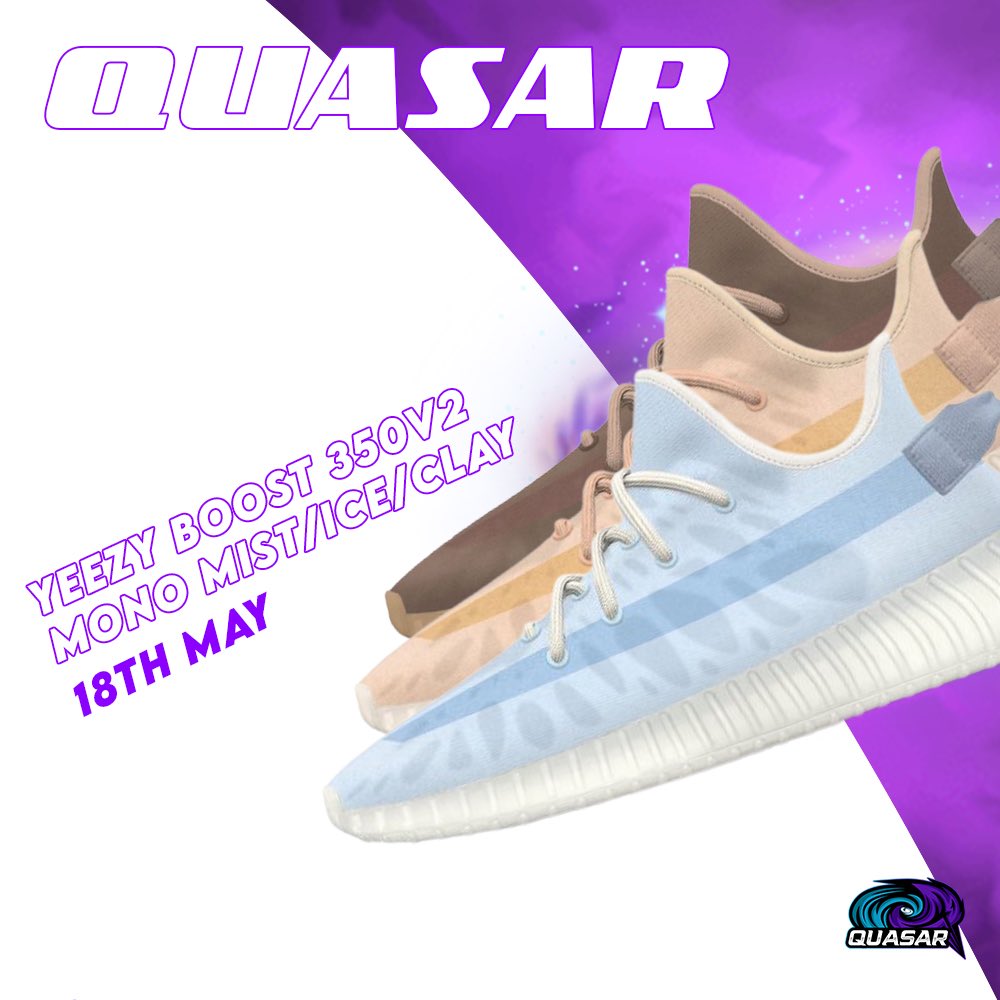 QuasarCook's tweet photo. Yeezys dropping tomorrow 

Coming in three different colours
Built with the use of nylon upper and super comfortable boost midsole 
all of it makes this pair super relevant and high in demand https://t.co/uGmlzZ2ss5