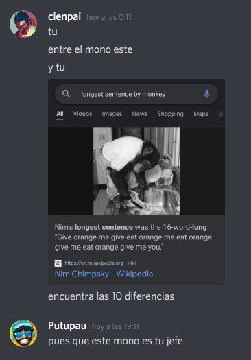 Conversaciones normales entre <a href="/cienpai/">cienpai</a>  y yo :