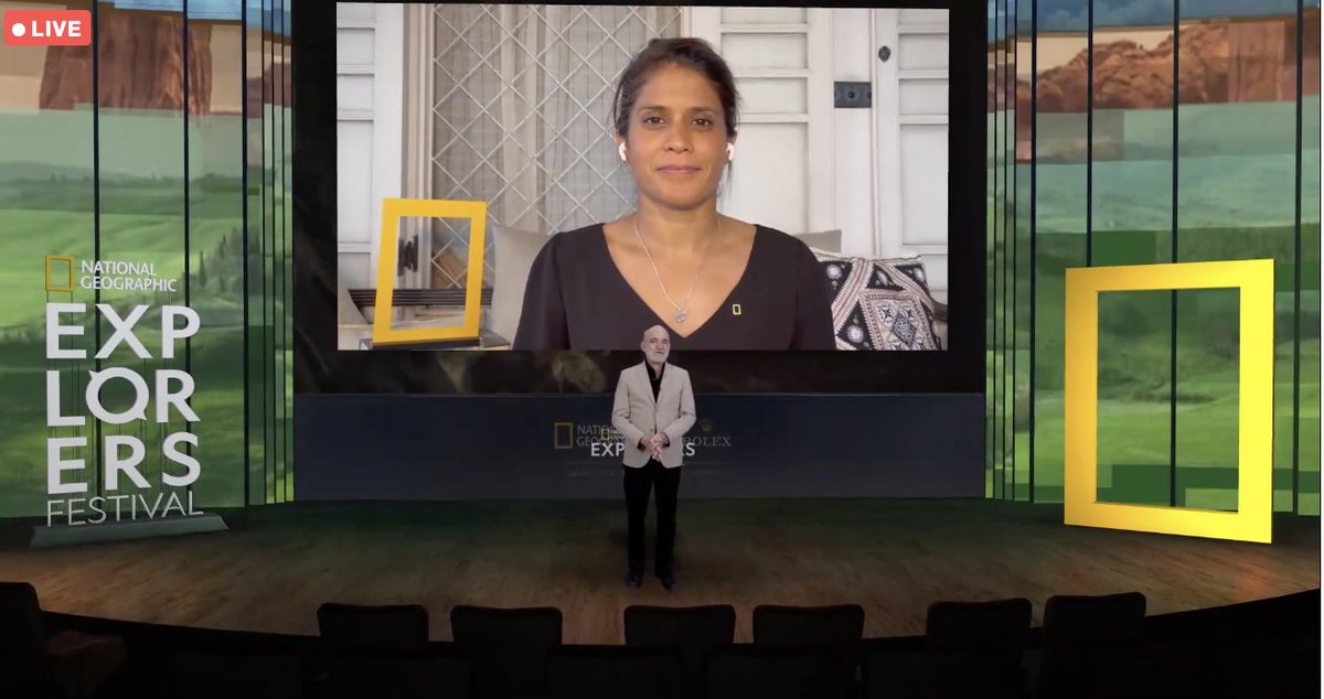 Prosanta Chakrabarty (@preaux_fish) on Twitter photo The incredible <a href="/ashadevos/">Dr. Asha de Vos</a> closing out #NatGeoFest
reminding us 'who tells the story matters' - she's been doing so much saving and discovering Sri Lankan wildlife but also protecting it from current threats like sinking and polluting container ships
<a href="/InsideNatGeo/">National Geographic Society</a> The incredible <a href="/ashadevos/">Dr. Asha de Vos</a> closing out #NatGeoFest
reminding us 'who tells the story matters' - she's been doing so much saving and discovering Sri Lankan wildlife but also protecting it from current threats like sinking and polluting container ships
<a href="/InsideNatGeo/">National Geographic Society</a>