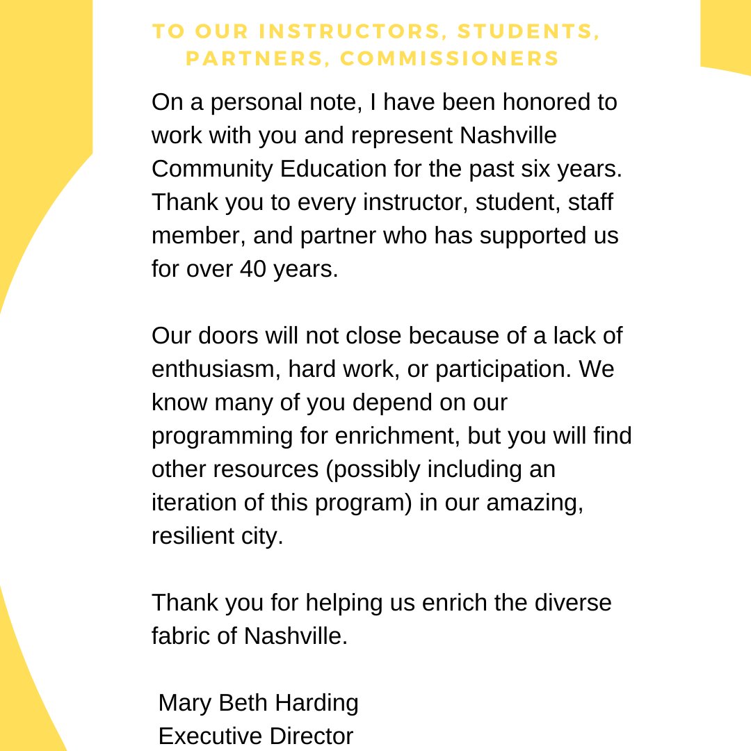 The Future of NCE for more information please visit our blog! #nashvillecommunityeducation 
nashvillecec.com/news/the-futur…