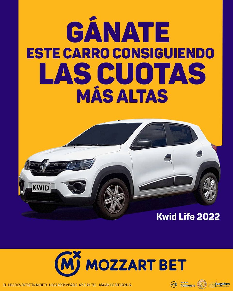 TodoDeportesCol's tweet photo. Ingresa a:
👇
https://t.co/aSdPkqTbOi apuesta en tus deportes favoritos desde $2.500 y podrás ganar este espectacular carro 🚗🚘 0 KMS.

TOMA UNA DECISIÓN 
#Mozzarbet #Colombia #KD #16Junio #TBT #sports #Apuestas https://t.co/zeDh7UgZIt