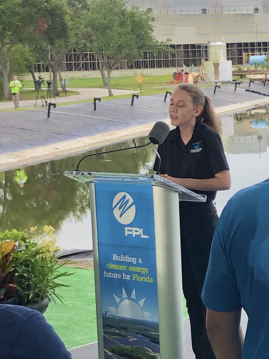 bgcmartincounty's tweet photo. Yesterday, #BGCMC member Emma rocked the stage with the National Anthem just before the #Florida said BYE to the last coal fire power plant in the state! Huge strides for Clean Energy & our environment thanks to @insideFPL. 💙🇺🇸 https://t.co/H4Kq9oAluF