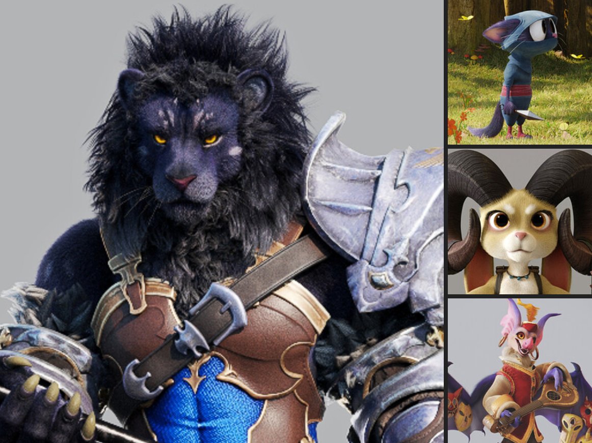 ManuelDeJorge's tweet photo. Hey! I'm Manuel! aaand~ I like to sculpt and CG look-dev furry creatures, and try different methods and styles. #artposter #artpostor https://t.co/x6xw6GUKeT